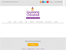 Tablet Screenshot of louisianaonlinemall.com